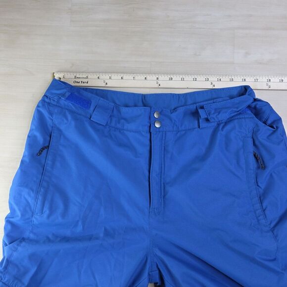 Columbia Snow Pants Blue Omni Heat Tech Insulated Thermal Ski Pants Size Large - Picture 5 of 12